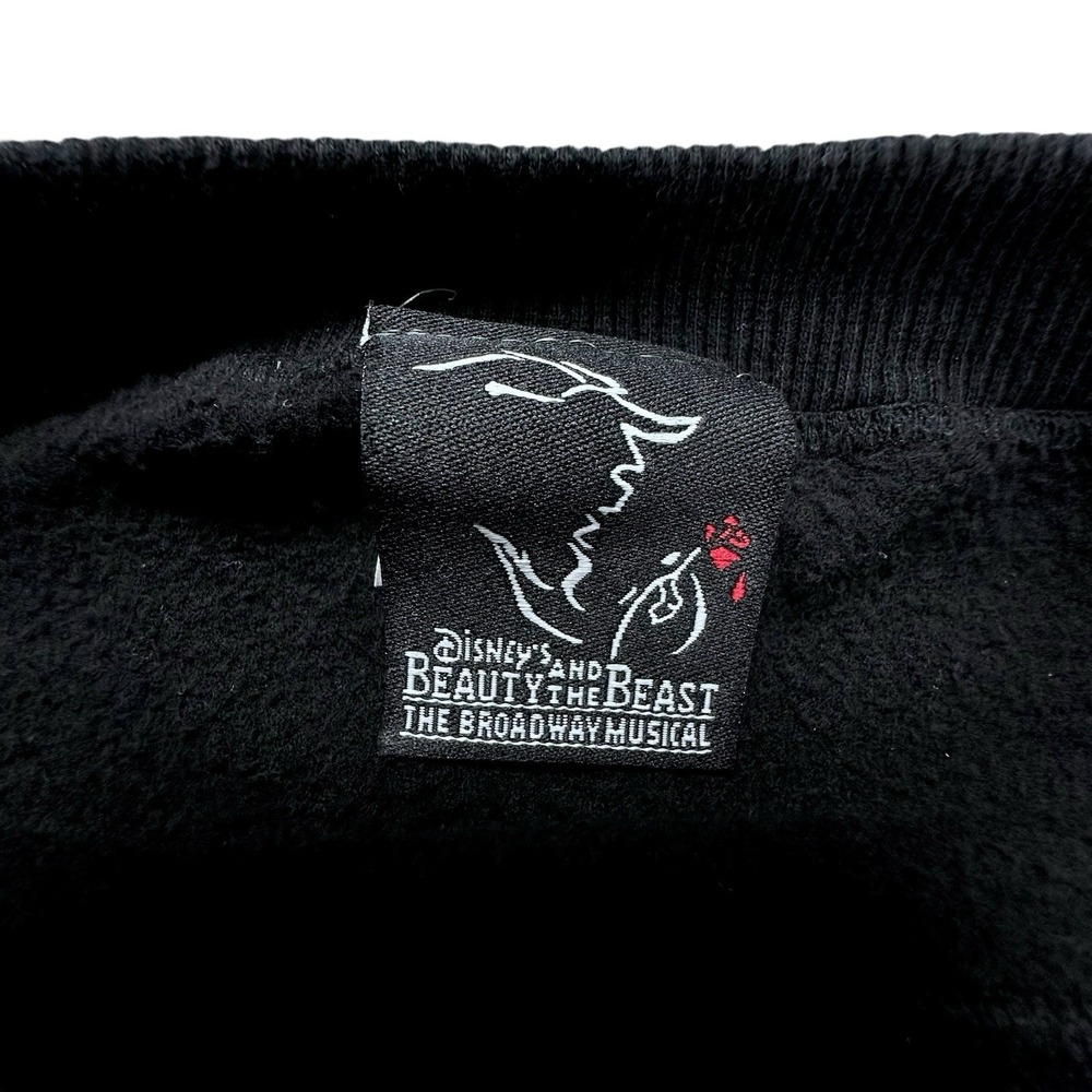 VTG Disney Beauty & The Beast Broadway Musical‎ Embroidered Sweatshirt Men's XL - Picture 7 of 15